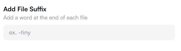 Add file suffix